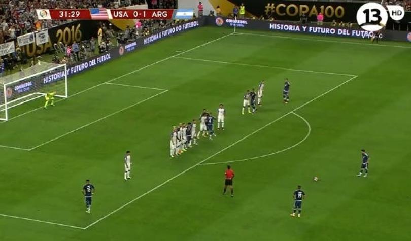 [VIDEO] Messi anota un golazo para el 2-0 de Argentina sobre EE.UU. en Copa Centenario