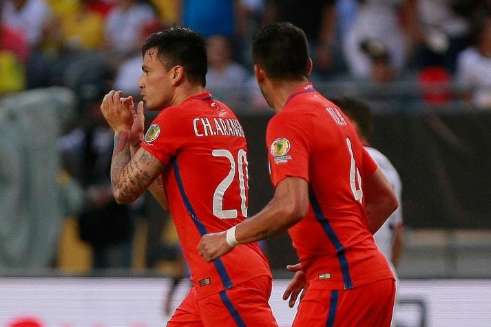 [VIDEO] Charles Aránguiz abre la cuenta para Chile ante Colombia en Copa Centenario