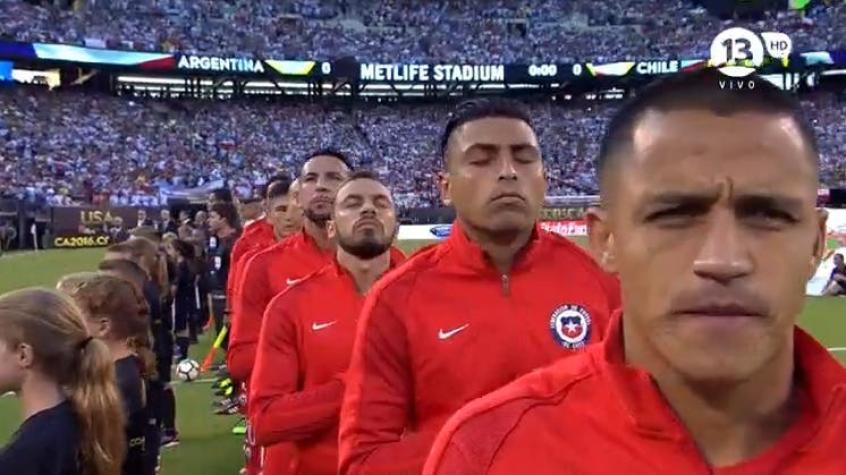[VIDEO] Así se entonó el himno de Chile en la gran final de la Copa América Centenario