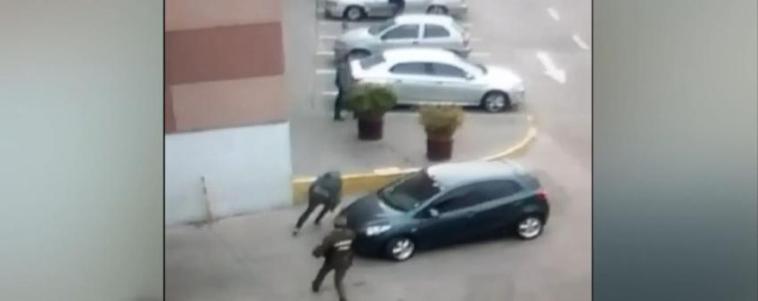 [VIDEO] Asalto a Mall Arauco Quilicura termina en balacera con Carabineros