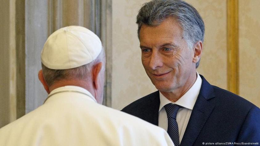 Papa niega tener problemas con el presidente de Argentina