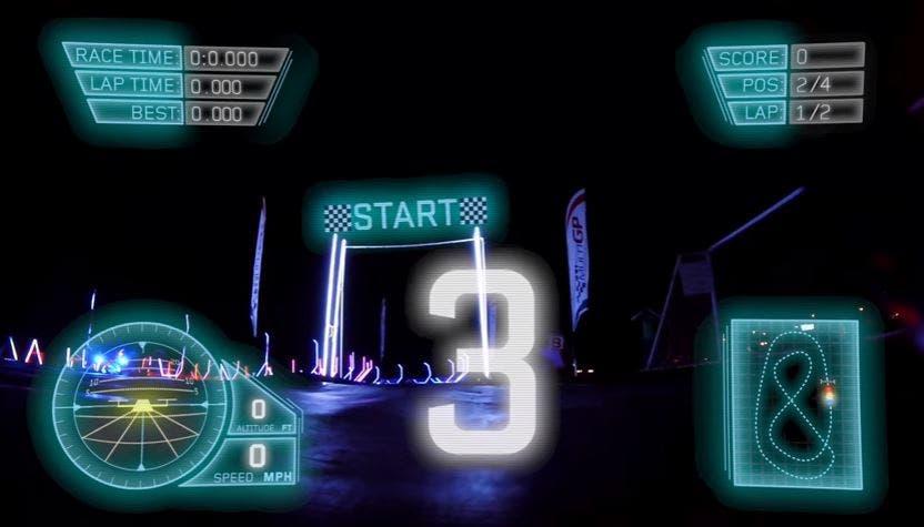 [VIDEO] Como un videojuego: captan "épica" carrera nocturna de drones