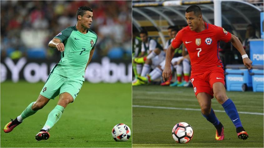 Portugal y Cristiano Ronaldo serán rivales de Chile en la Copa Artemio Franchi