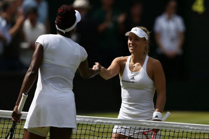No habrá final de hermanas Williams: alemana Kerber gana y va por título en Wimbledon
