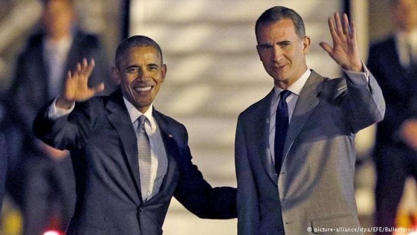 Obama llega a Madrid en su primer viaje oficial a España