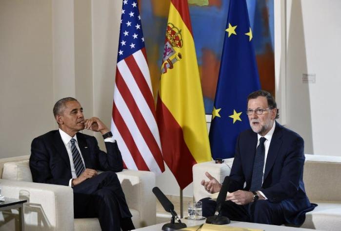 Obama resalta "extraordinaria alianza" con España en corta visita