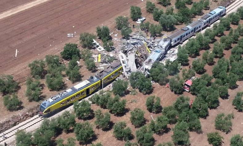 Colisión de trenes en Italia: sube a 23 la cifra de fallecidos