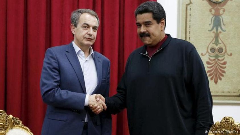 Maduro recibe a Rodríguez Zapatero en el palacio Miraflores