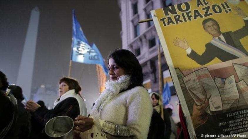 Macri enfrenta primera gran protesta contra el “tarifazo”