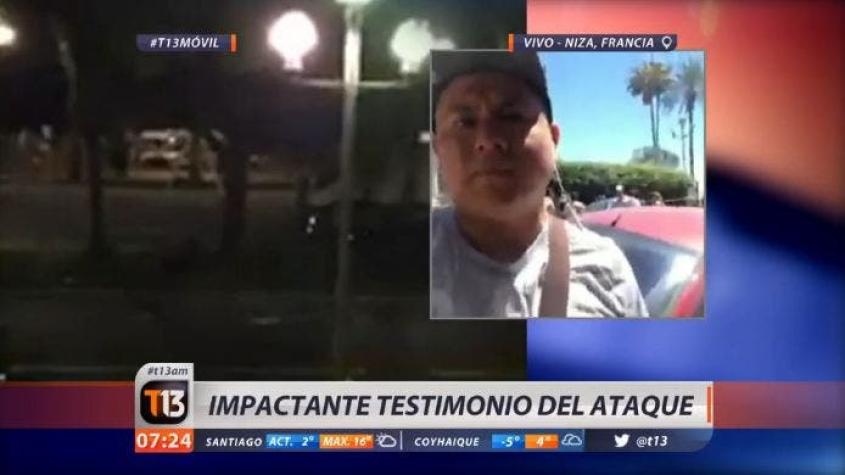 [VIDEO] Residente peruano en Niza tras ataque: "No tengo miedo, porque eso quieren que tengamos"