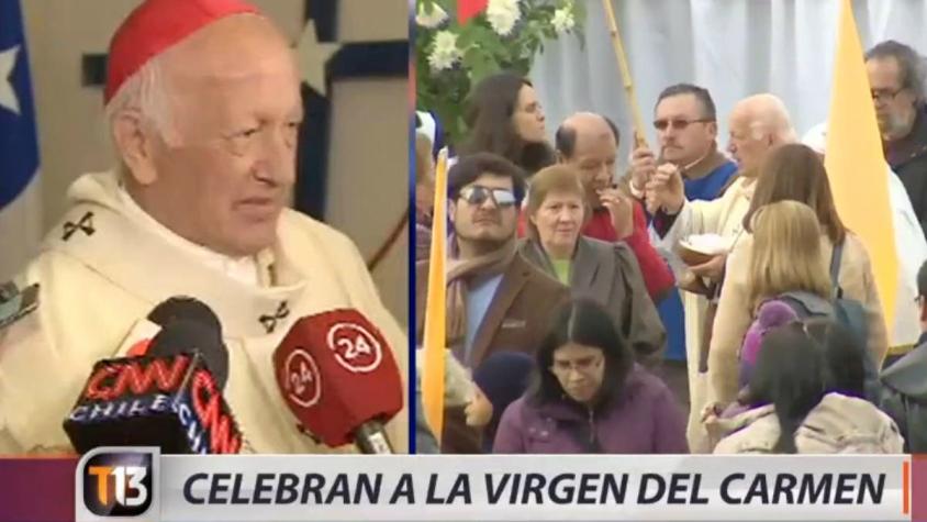 [VIDEO] Cardenal Ezzati encabezó celebración por la Virgen del Carmen en Maipú