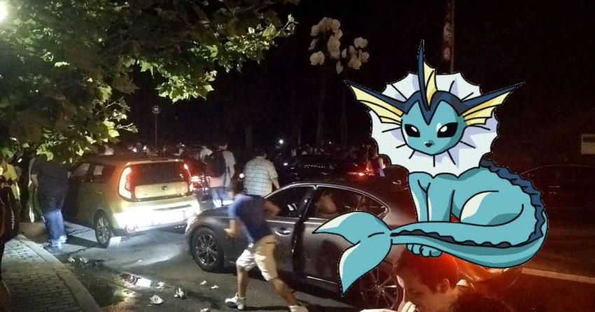 [VIDEO] "Pokémon Go": Estampida humana provoca la aparición de un Vaporeon en el Central Park