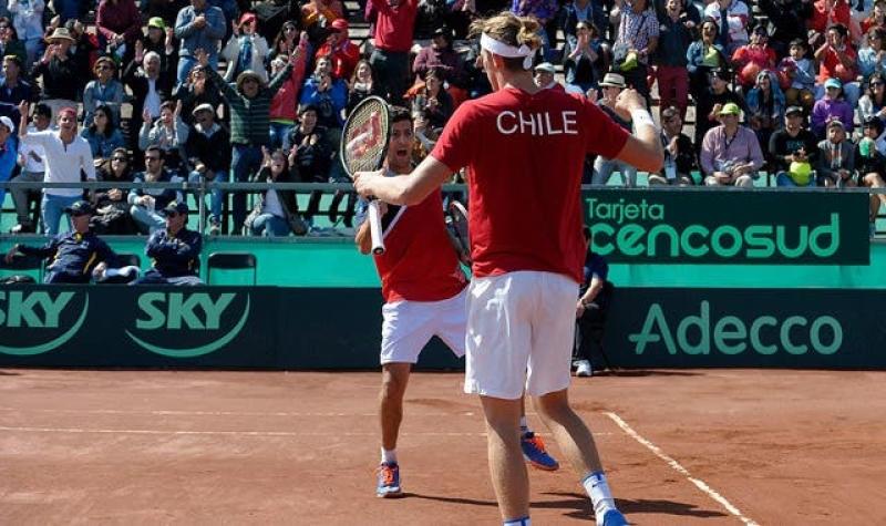 Chile gana el dobles ante Colombia y queda 2-1 arriba en serie de Copa Davis