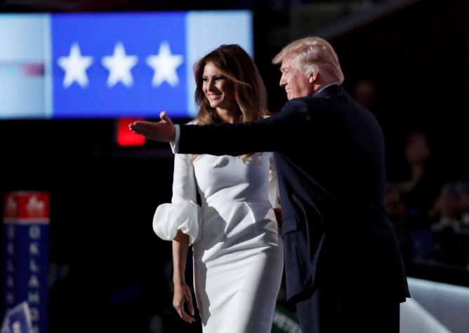 Esposa de Trump en convención republicana: "Está listo para liderar"