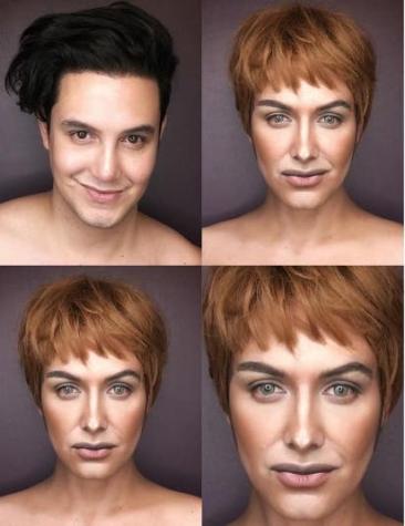 [FOTOS] Experto en maquillaje se transforma en las mujeres de "Game of Thrones"