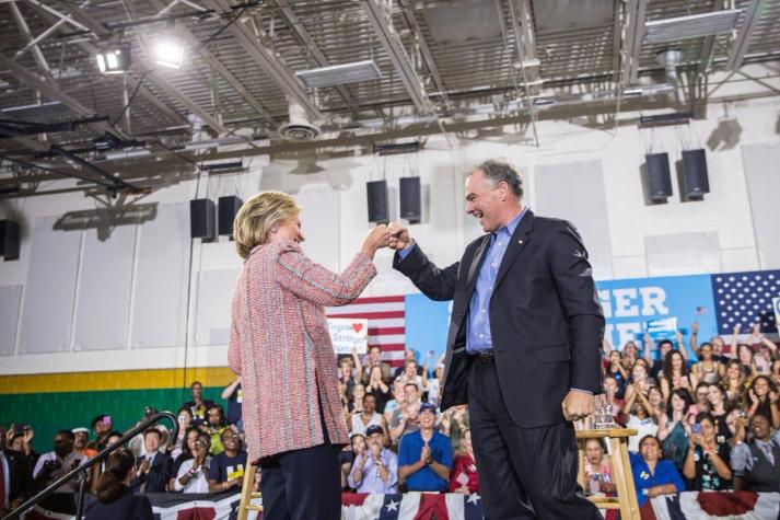 Hillary Clinton elige al senador Tim Kaine como compañero de fórmula electoral