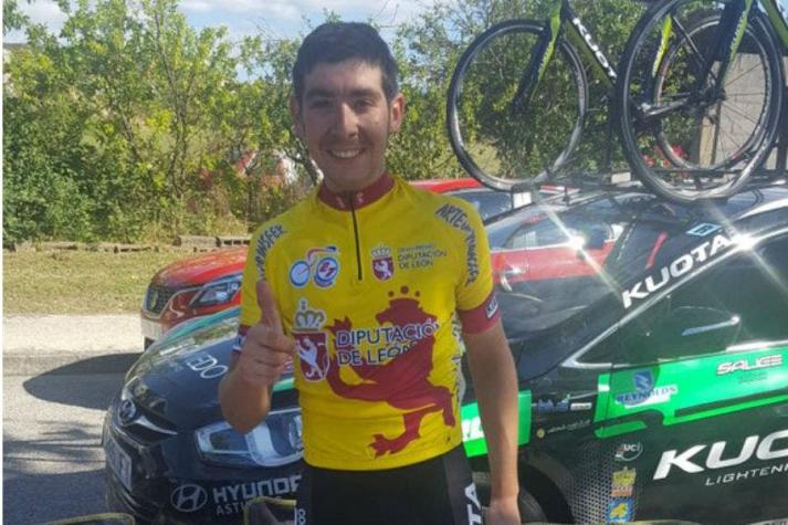Ciclista chileno "Lobito" Burmann gana la Vuelta a León en España