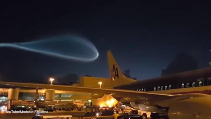 ¿Ovni? Extraño fenómeno en el cielo de Miami sorprende a trabajadores de un aeropuerto