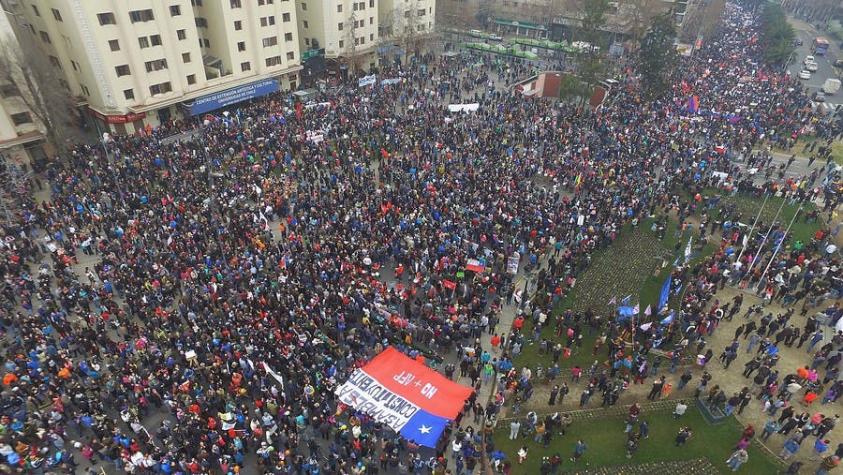 Marcha contra sistema de pensiones convocó a más de 150 mil personas en Santiago