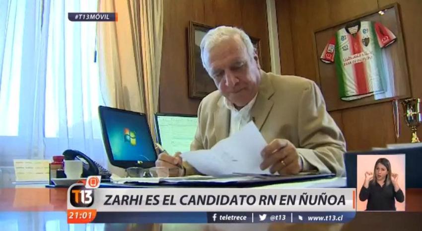 [VIDEO] Andrés Zahri es confirmado por Chile Vamos como candidato por la alcaldía de Ñuñoa