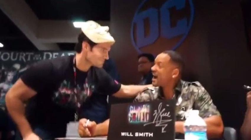 Actor de "Superman" se roba las miradas al infiltrarse en la "Comic-Con" y sorprender a Will Smith