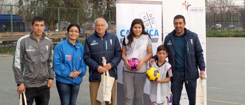 Universidad Católica participó en actividad deportiva con Fundación de Las Familias