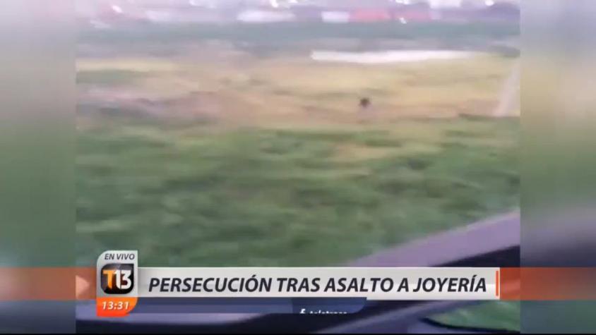 [VIDEO] Persecución tras asalto a joyería termina con cinco detenidos