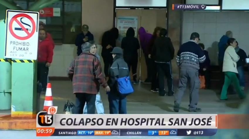 Un colapso se produce en el servicio de urgencias del Hospital San José