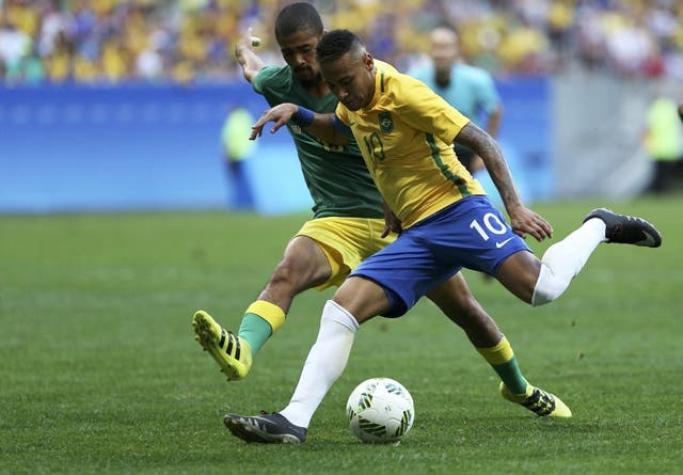 Brasil de Neymar en deuda en debut olímpico al empatar 0-0 con Sudáfrica