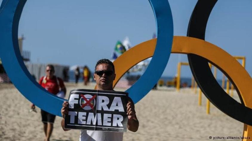 Brasil: protestas contra Temer marcan día inaugural de JJ.OO.