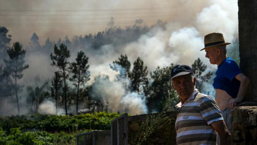 Una autorruta cerrada en el norte de Portugal a causa de los incendios