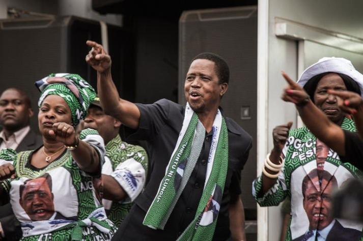 Presidente de Zambia Edgar Lungu reelecto en la primera vuelta