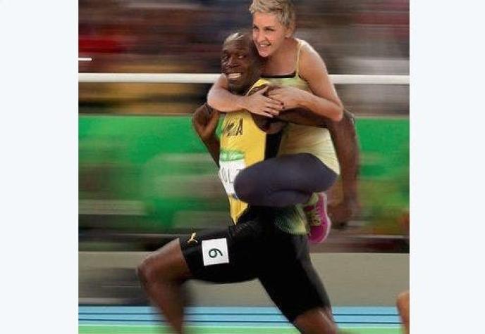 Califican de racista tuit de Ellen DeGeneres sobre Usain Bolt