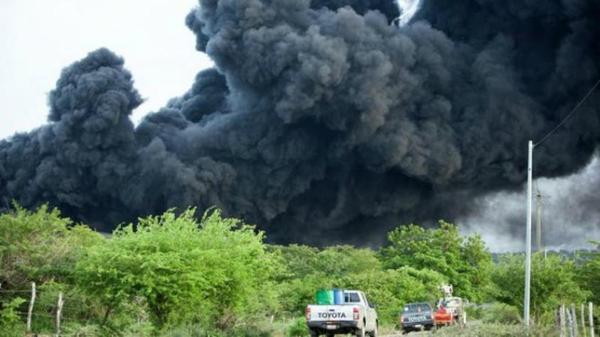 ONG alerta sobre derrame de petróleo en Nicaragua por incendio en planta de combustible