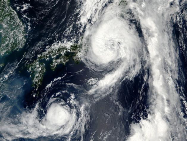 Un muerto y 60 heridos en Japón por el tifón Mindulle