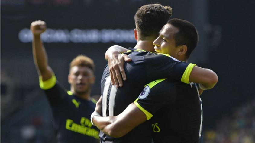 Alexis Sánchez anota y ayuda a que Arsenal consiga su primer triunfo de la temporada