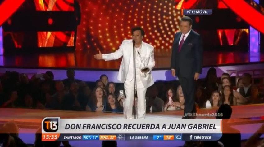 [VIDEO] Juan Gabriel, según Don Francisco: "Cada vez que lo entrevistabas en cámara, interpretaba"