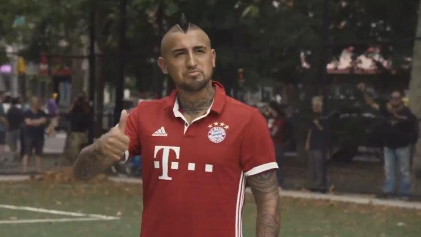 [VIDEO] Arturo Vidal y estrellas del Bayern reclutan futbolistas para partido callejero