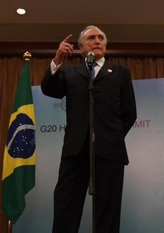 Brasil: Temer anuncia la privatización de bienes públicos en cumbre del G20