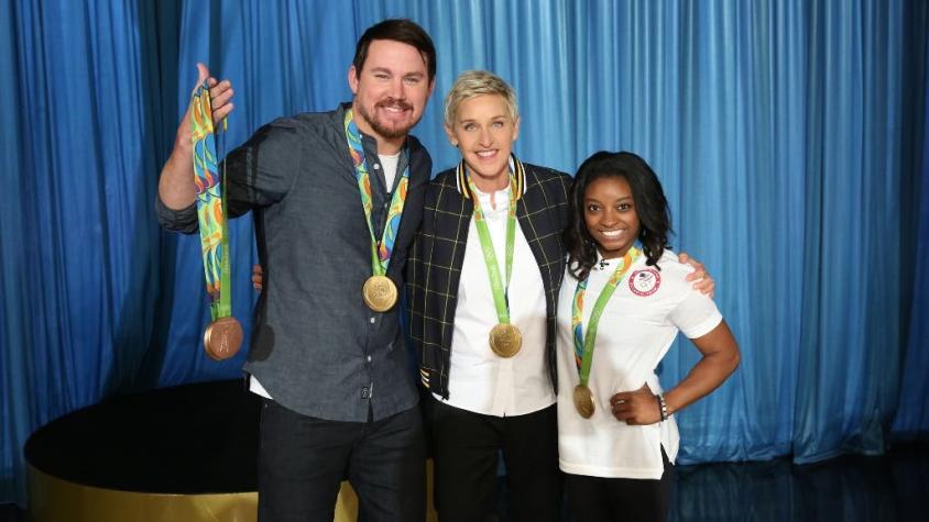 [VIDEO] Channing Tatum conoce a Simone Biles "The Ellen DeGeneres Show"