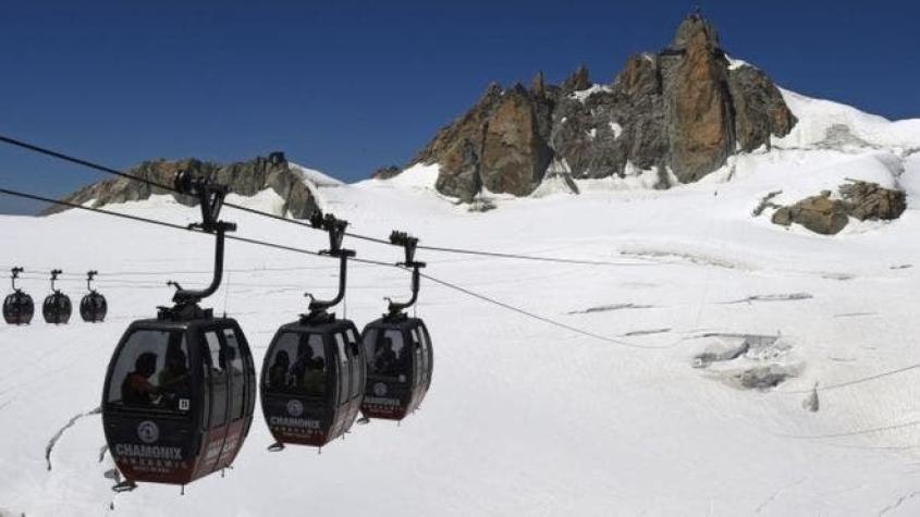 Rescate en el teleférico que dejó atrapadas a decenas de personas en el Mont Blanc