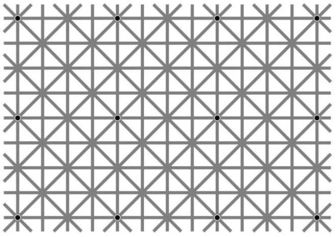 La ilusión óptica de los puntos negros que está causando furor en internet