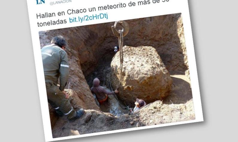 Encuentran el segundo meteorito más grande del mundo en Argentina