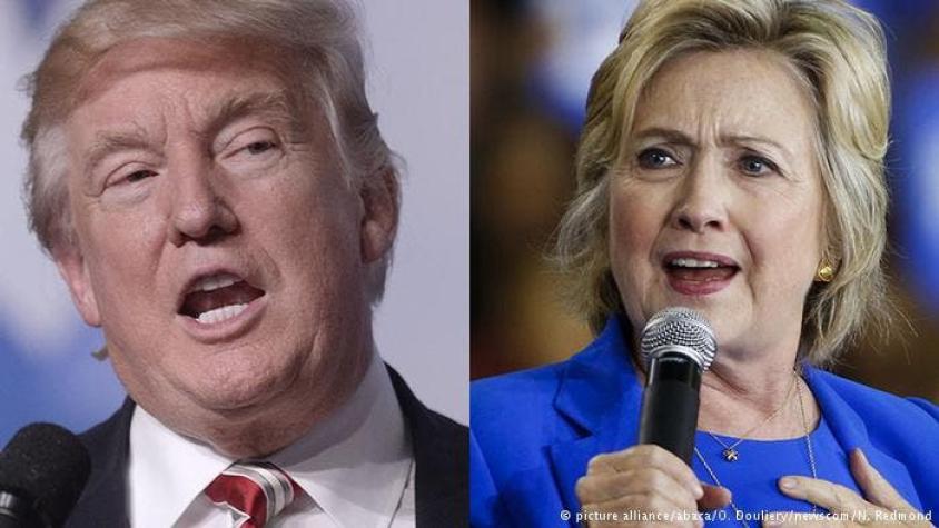 Encuesta: Clinton y Trump empatados a nivel nacional