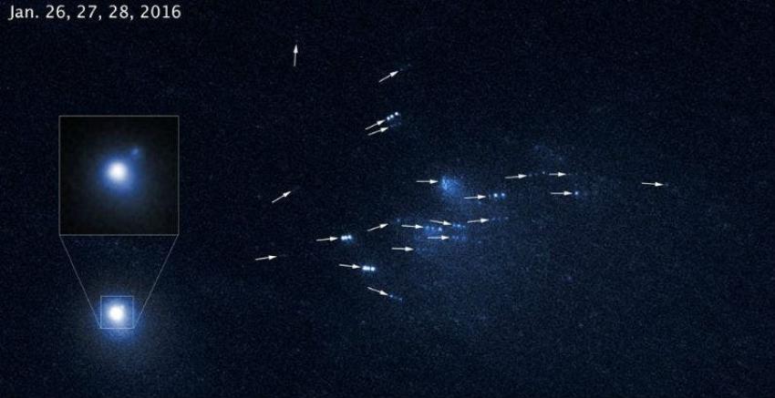 Telescopio Hubble capta imágenes de un cometa en desintegración