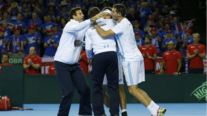 Argentina vence a Gran Bretaña a domicilio y avanza a su quinta final de Copa Davis