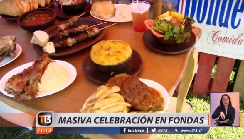 [VIDEO] Fondas repletas este 18: Así fue la masiva celebración de los chilenos