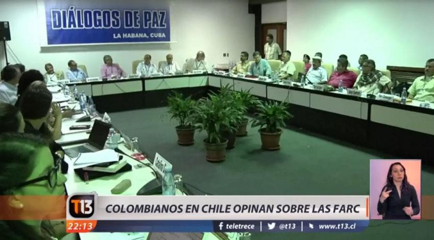[VIDEO] Colombianos en Chile opinan sobre las FARC