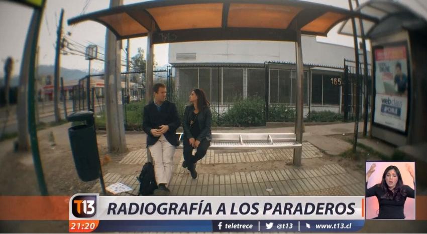 [VIDEO] Radiografía a los paraderos en Santiago