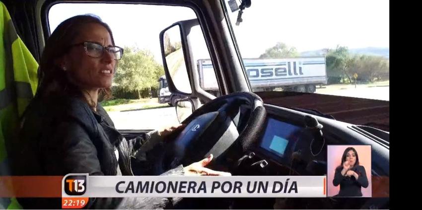 [VIDEO] Los desafíos de "Coni" Santa María como "Camionera por un día"